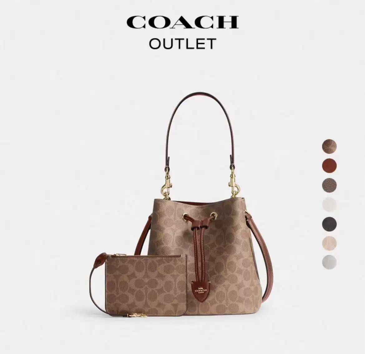 Дорожная сумка COACH Rowan 22 карамельного цвета для мамы и ребенка, Портативная диагональная сумка через плечо