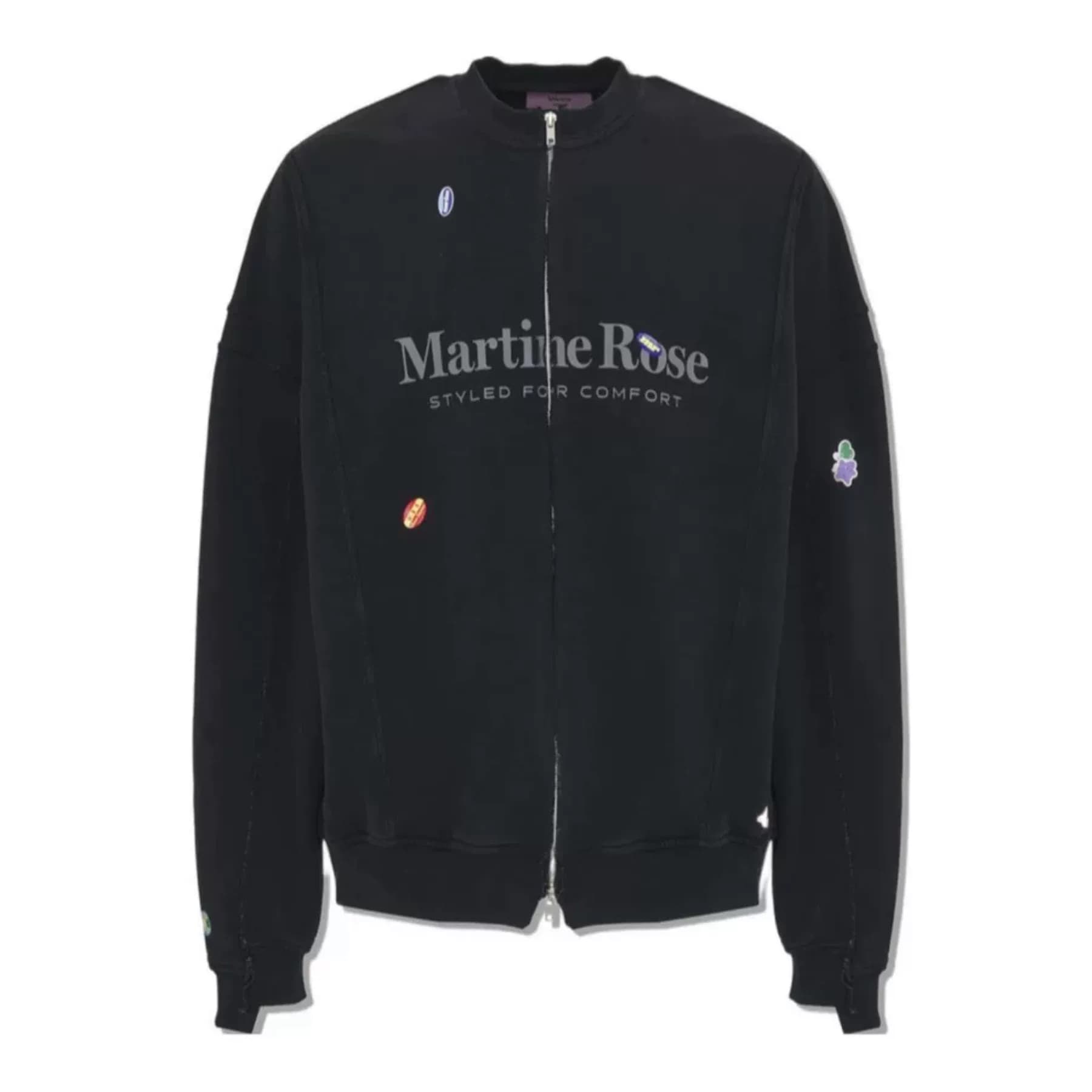 Мартина Роуз 25ss постиранная старая наклейка для значка с надписью на молнии