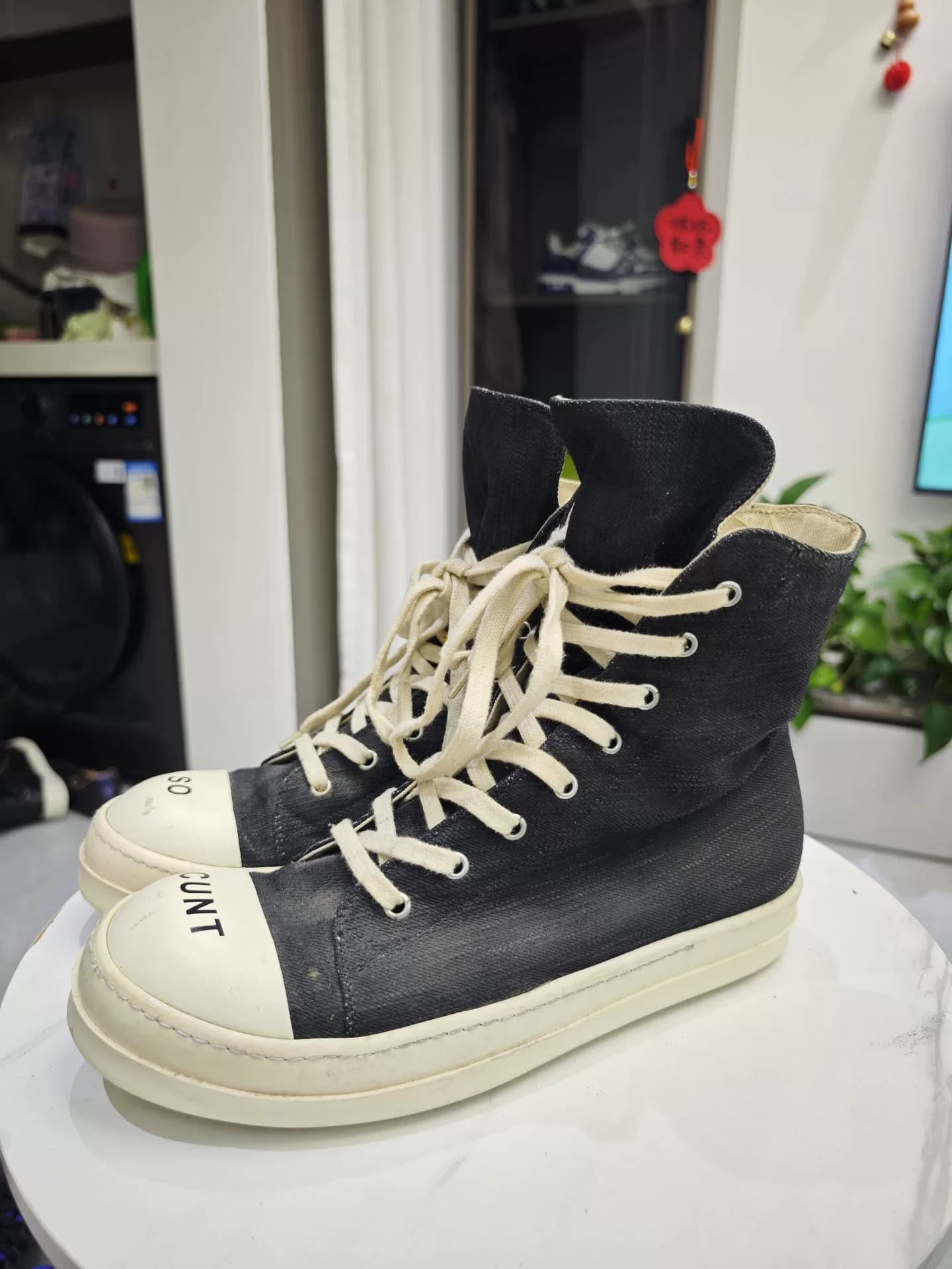 Rick owens DRKSHDW RO подводная линия big Converse, восковая поверхность