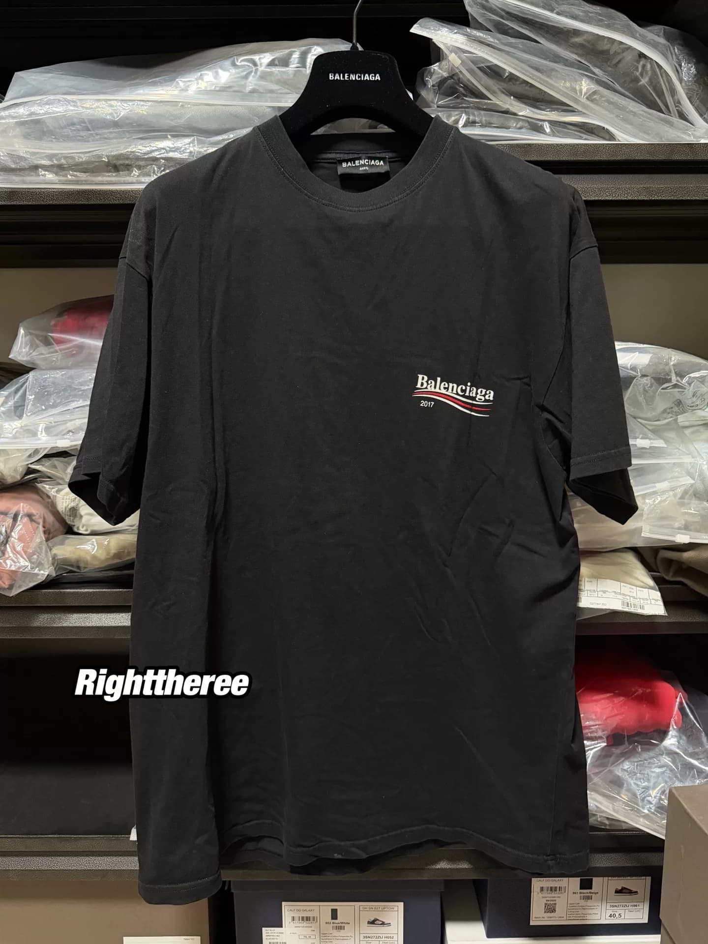 Футболка Balenciaga Balenciaga Black Wave Cola с коротким рукавом