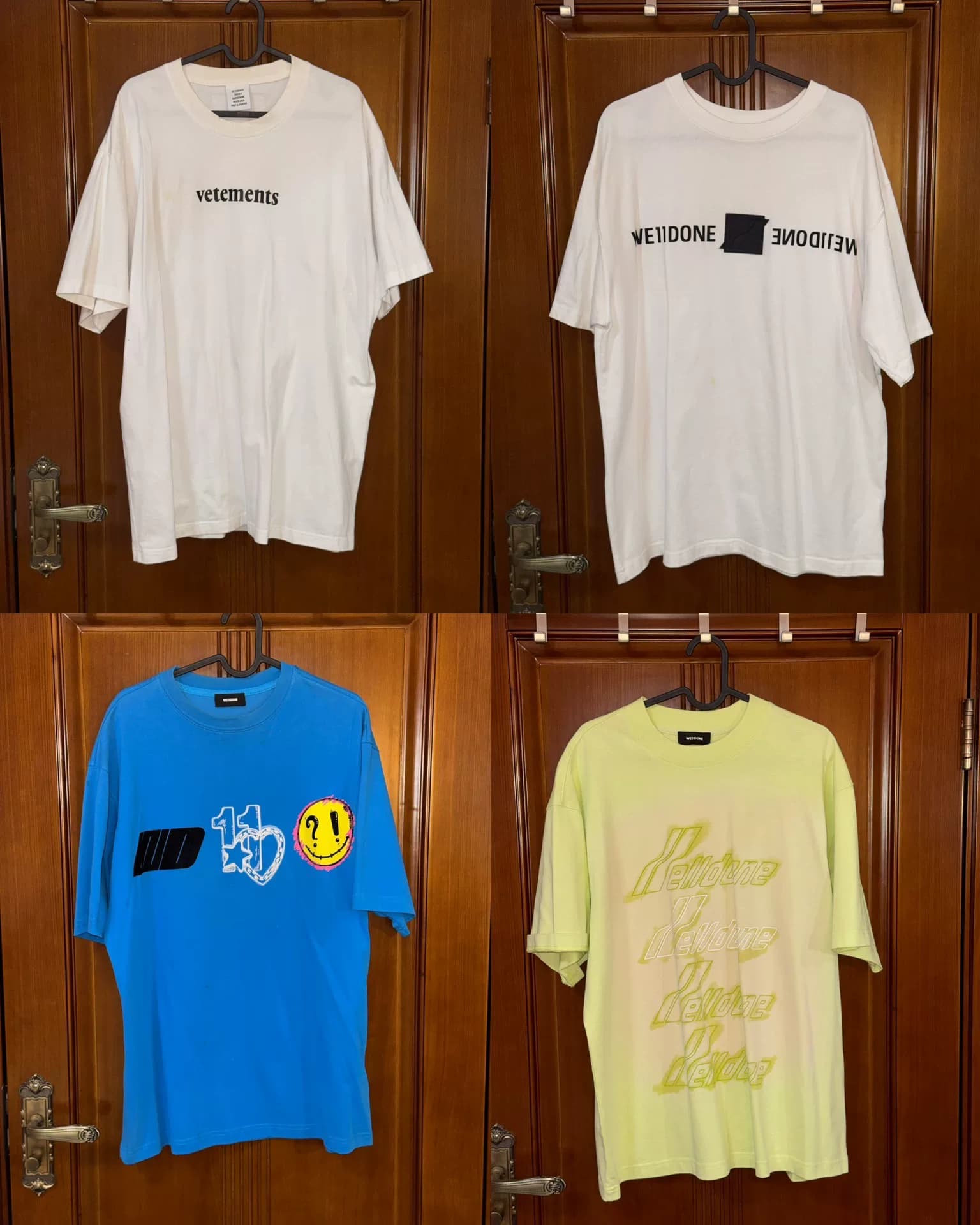 vetements we11 с коротким рукавом