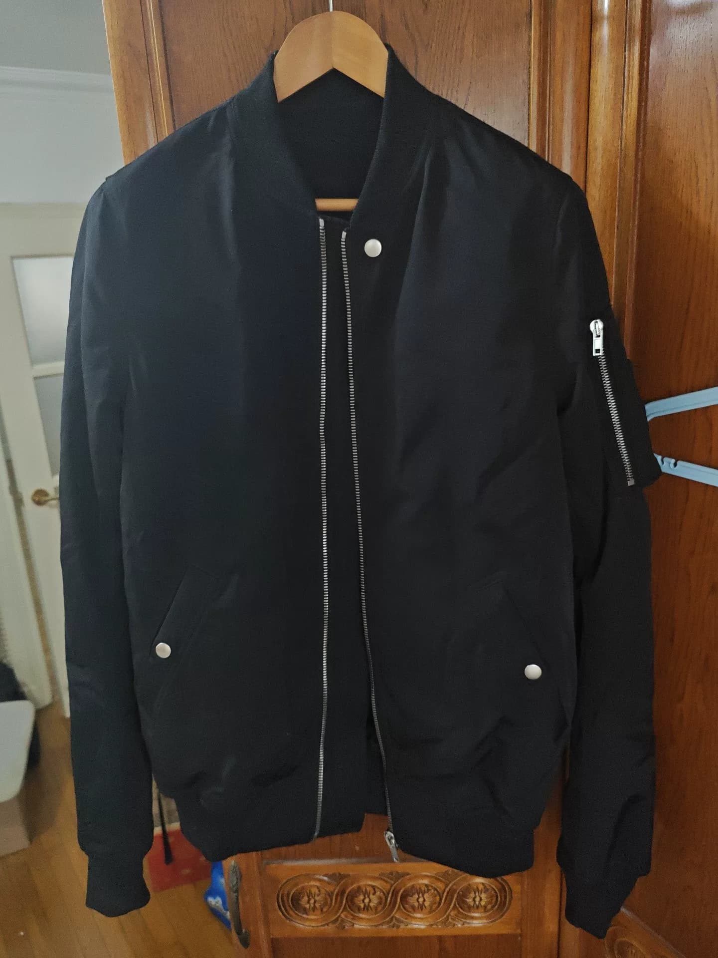 Летная куртка Rick Owens jacket из серии main line с принтом снаружи