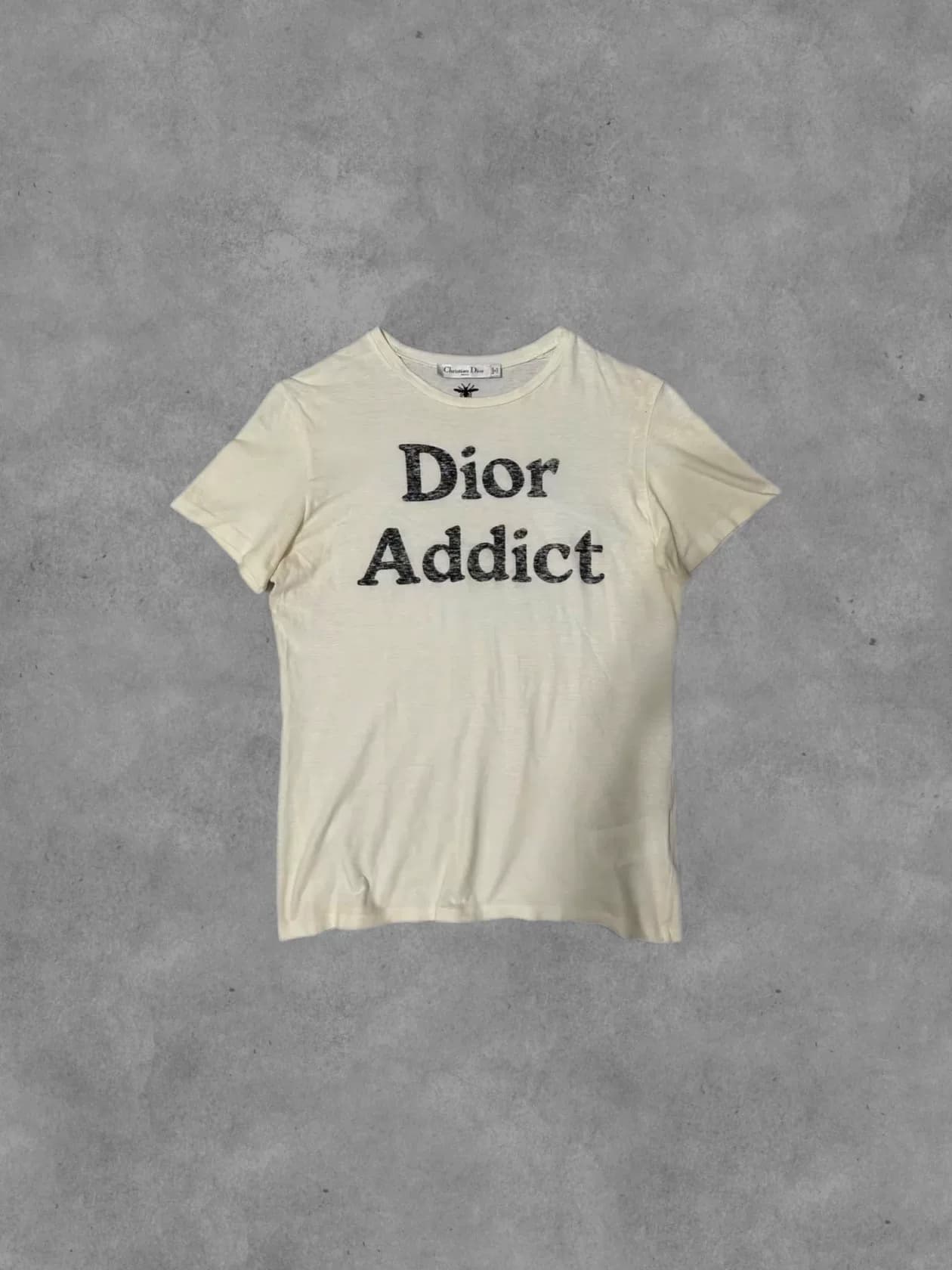 Слоган Dior Homme SS02 Addict Насекомое с коротким рукавом