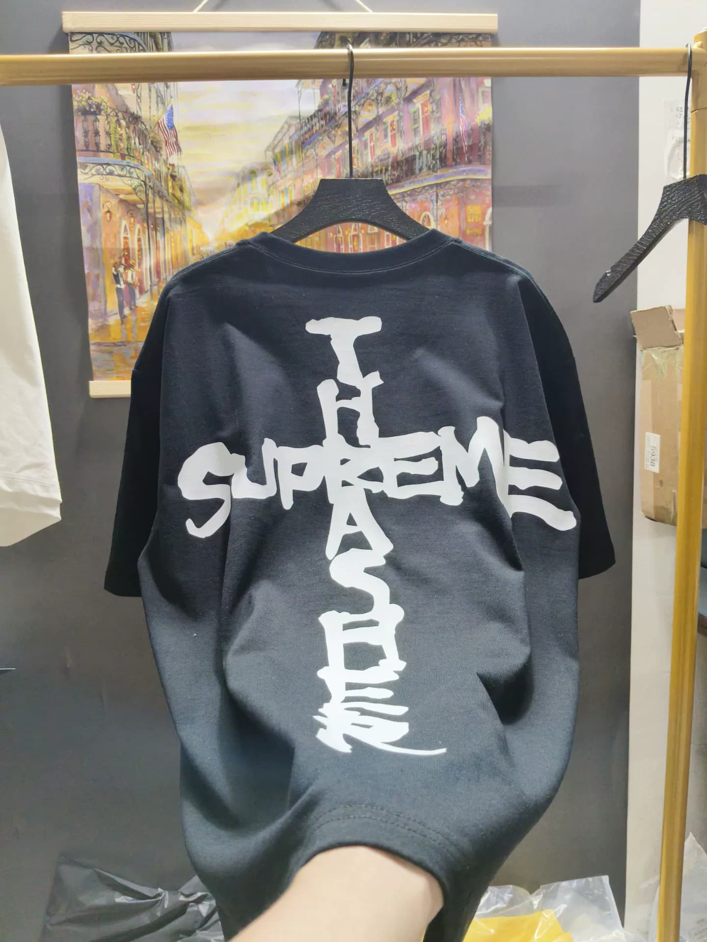 Кобрендовая футболка Supreme x Thrasher с коротким рукавом