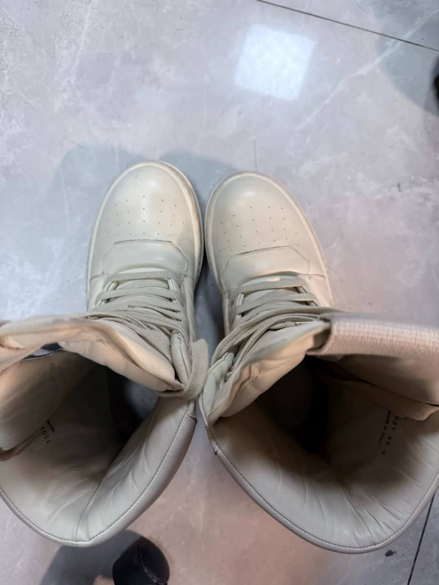 Rick Owens RO Mega Geobask с круглой головкой на шнуровке