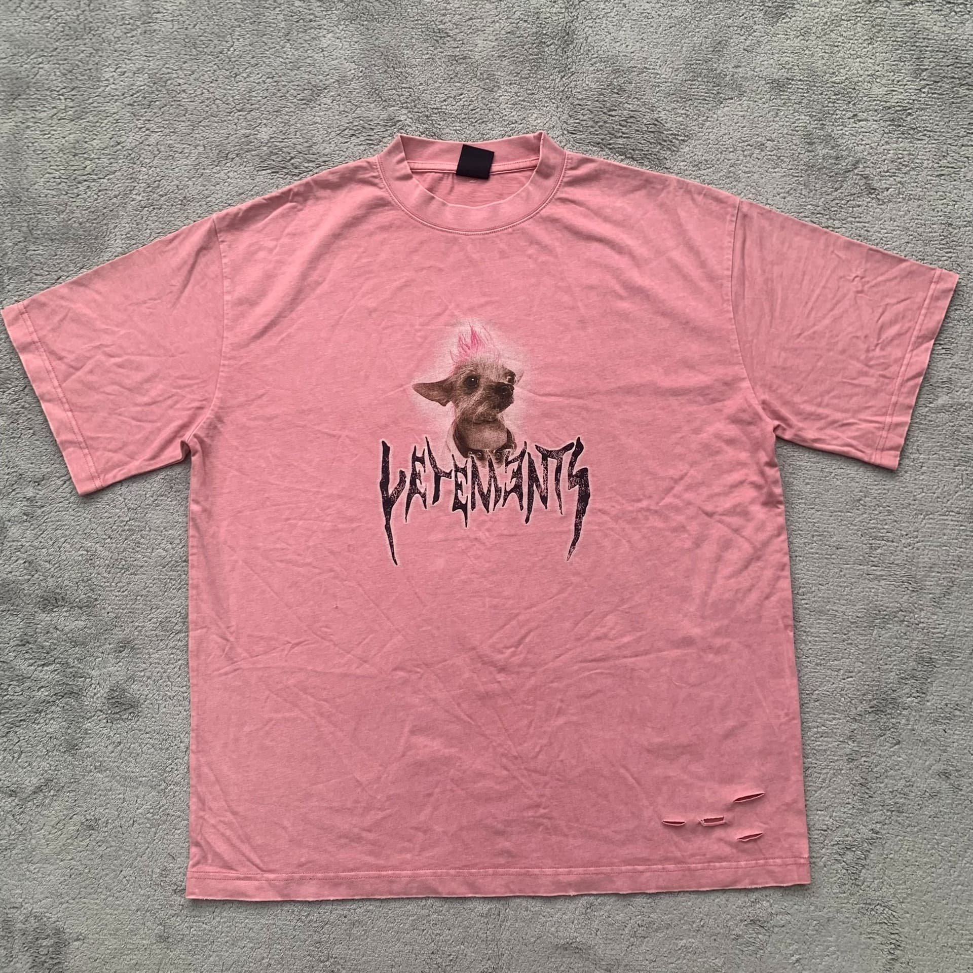 выстиранная блузка с короткими рукавами vetements одинакового фасона для мужчин и женщин