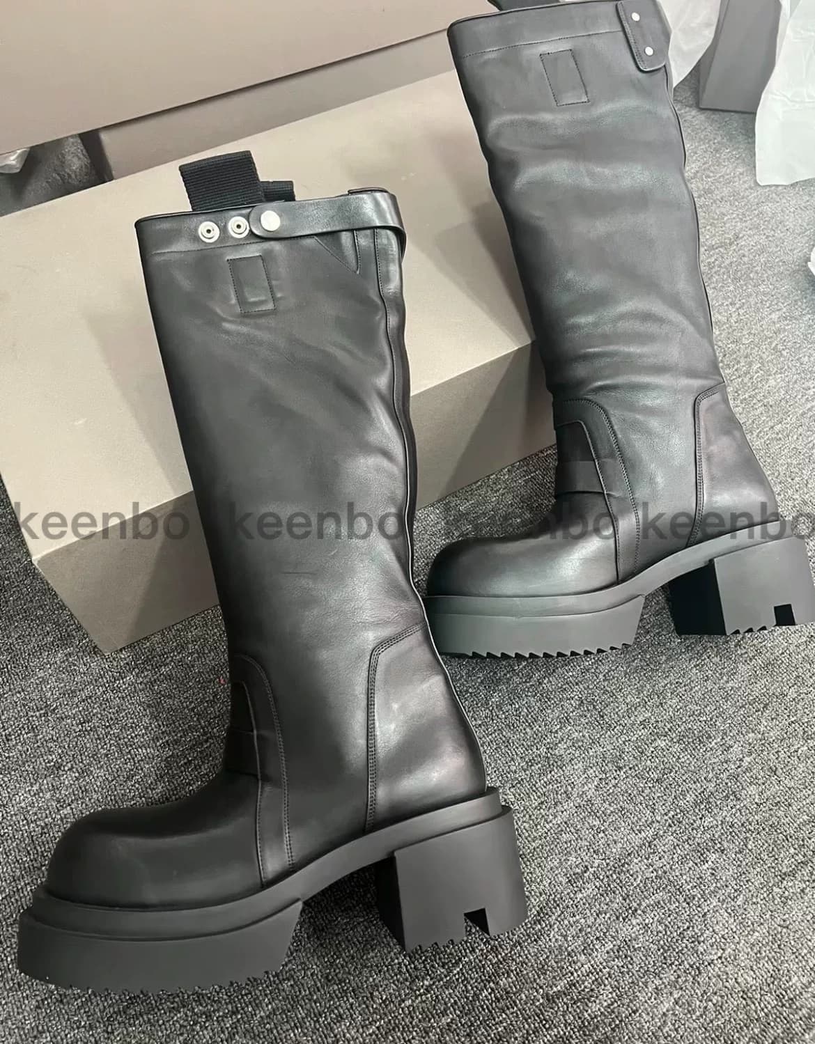 Рыцарские сапоги Rick Owen FW25 с высокой талией Rick Owen Rick