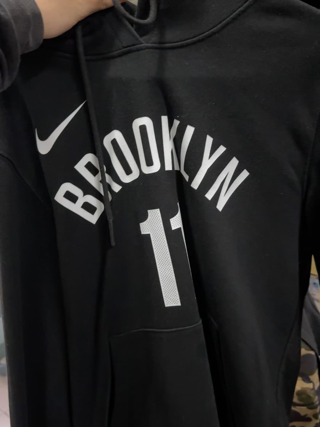 Подлинный спортивный свитер NBA nike Nets № 11 Owen sweater черный