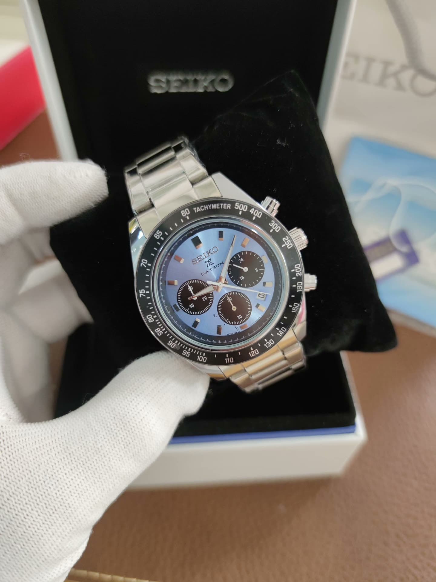 Хронограф Seiko SEIKO Prospex Ice Blue Panda Модель SSC93