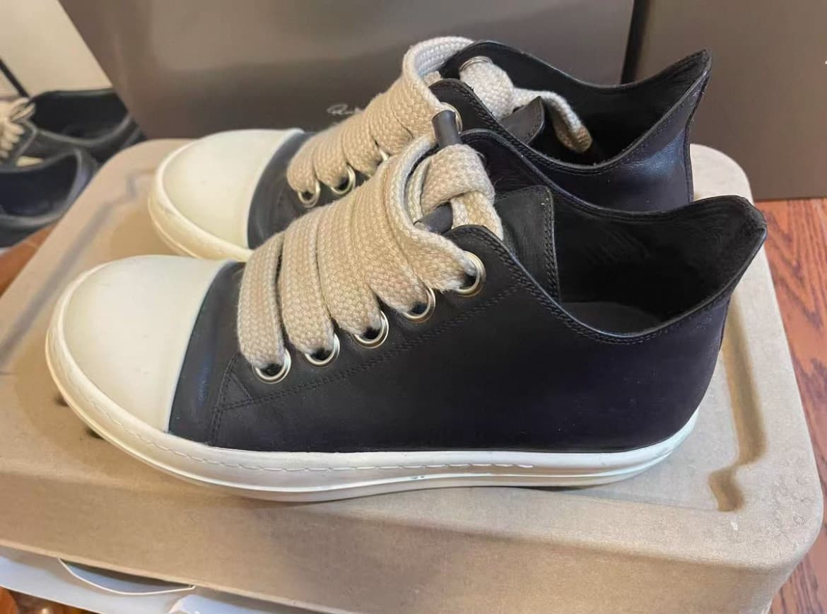 Повседневные туфли RICK OWENS с низким вырезом, размер 43, надевались 3 раза.