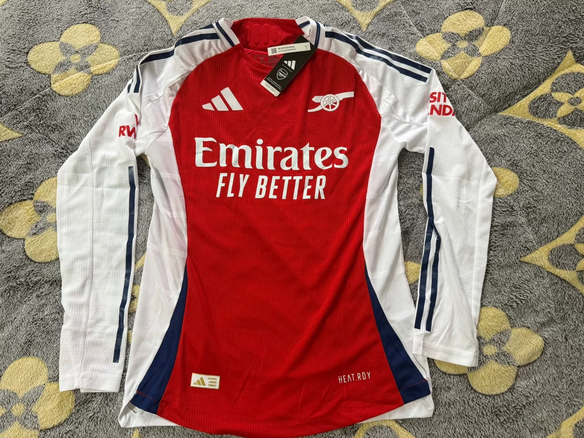 домашняя майка adidas Premier League Arsenal сезона 24/25 с длинными рукавами