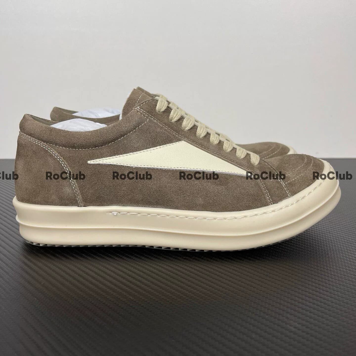 Повседневные кроссовки Rickowens-Ro Owens с низким верхом для хай-стрит.