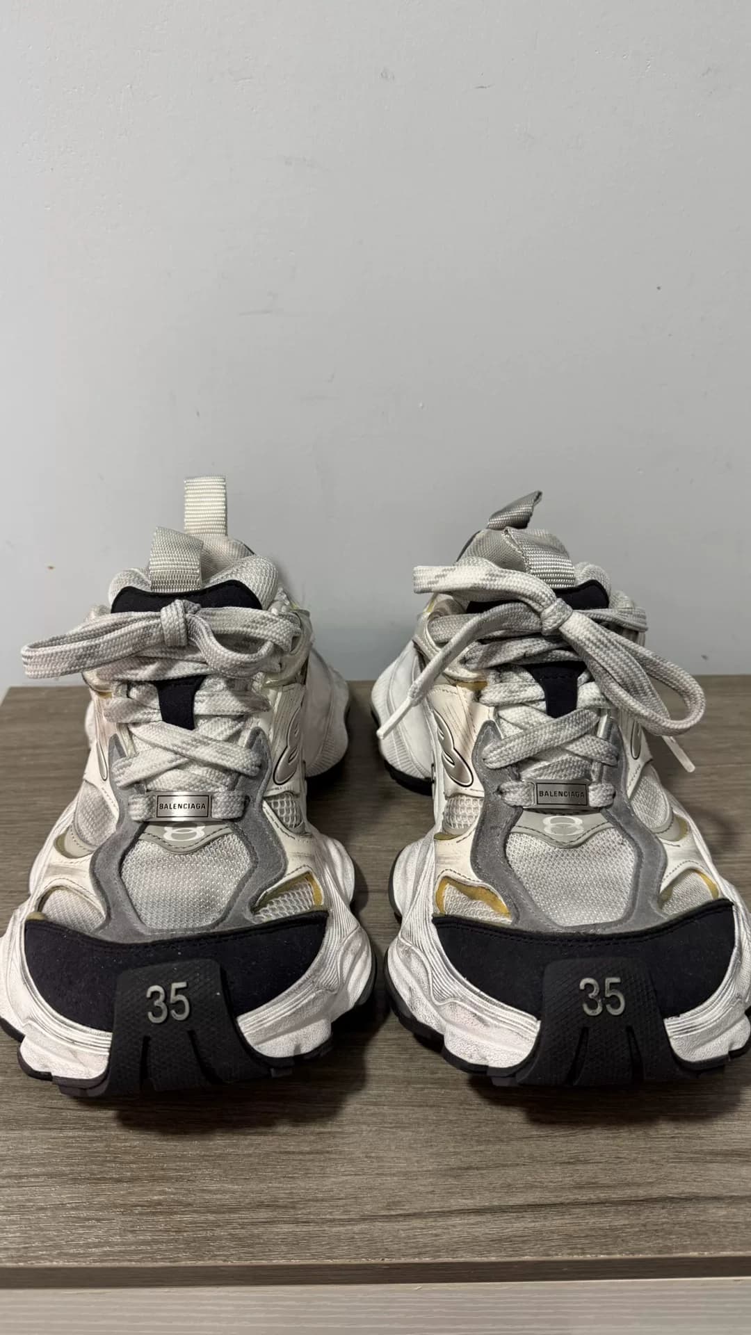 Кроссовки Balenciaga Balenciaga Cargo Daddy, размер 35, серые с белым