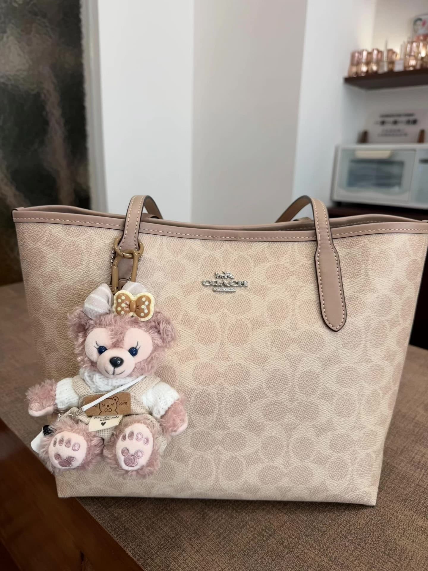Новый цвет бобовой пасты Coach City26, совершенно новая классическая пресбиопия, большая вместительность, переносной / на одно плечо