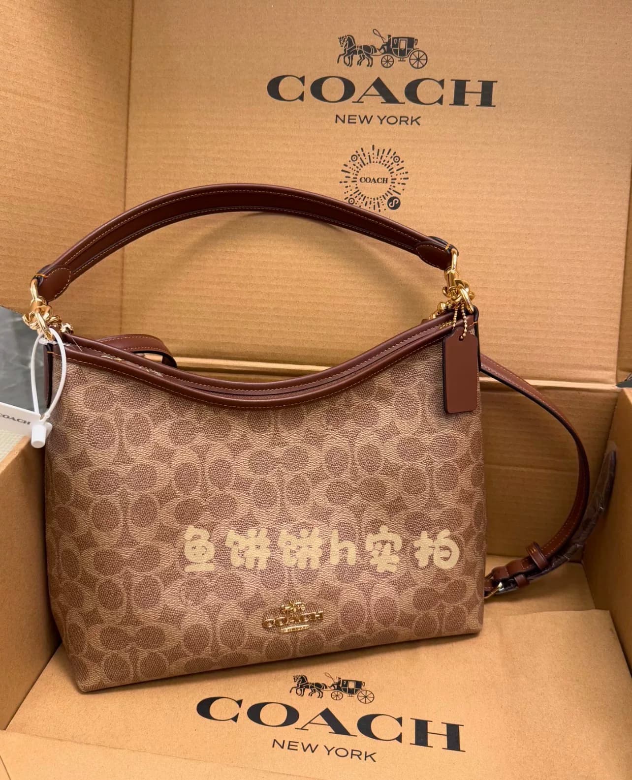 Совершенно новая сумка American Coach Ole Coach Coach stray bag лаврового карамельного цвета на одно плечо по диагонали