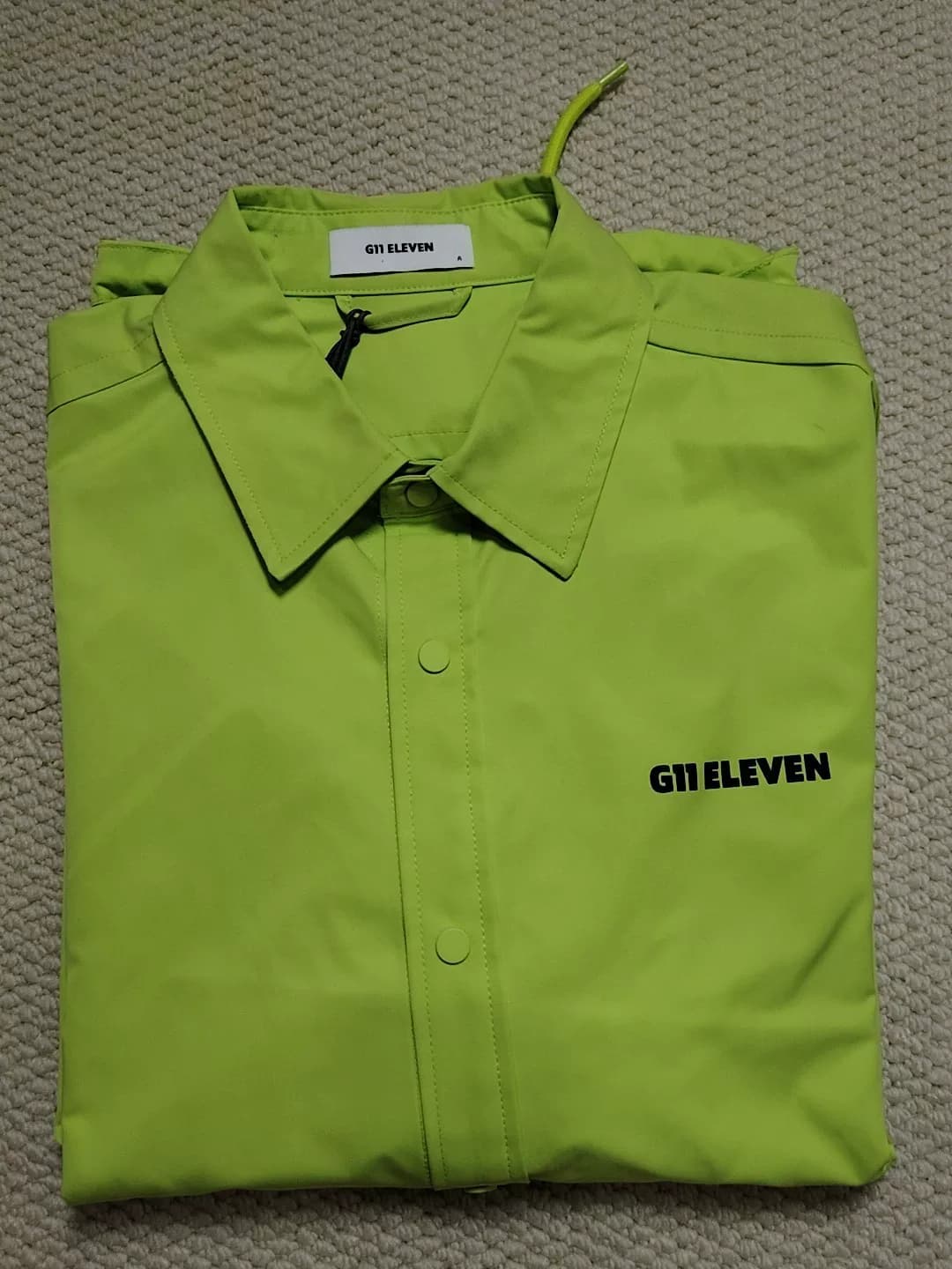 Мужская куртка бренда Teqing G11 ELEVEN tide, флуоресцентно-зеленая, абсолютно новая, с биркой, широкая