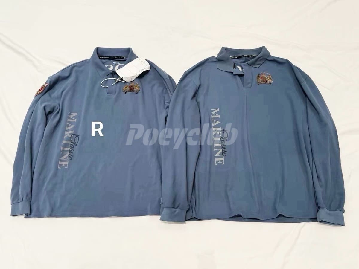 (Одинаковый стиль для мужчин и женщин) Martine Rose 26ss Haze Blue № 6 ретро