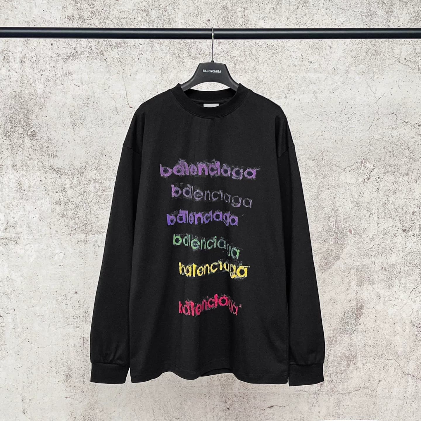 Корейская версия BALENCIAGA от Top president Balenciaga rainbow Letters, напечатанная прямым литьем, длинная