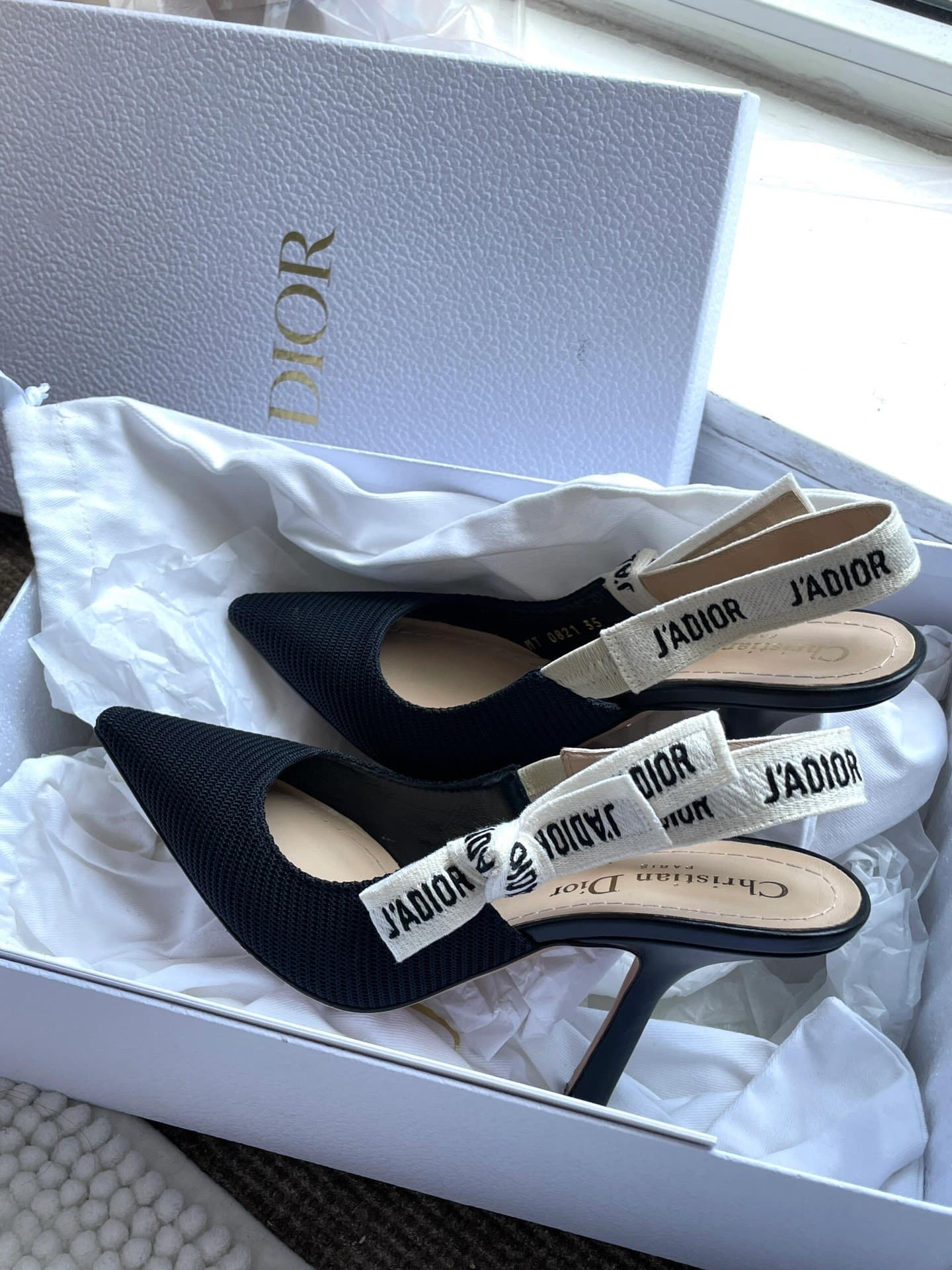 Босоножки Dior на высоком каблуке, остроконечные ленты на голове, темперамент, универсальная женская…