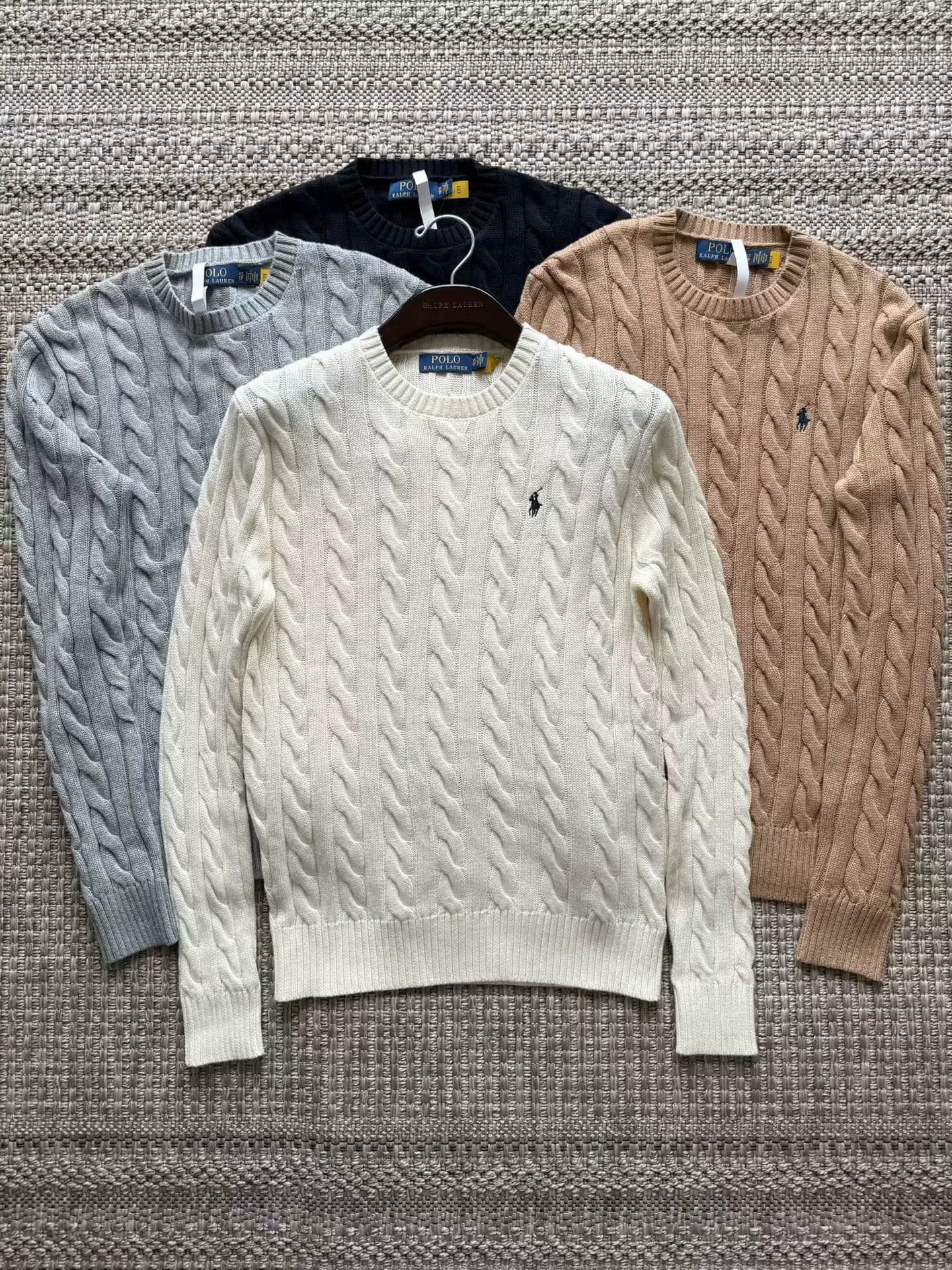 Свитер с круглым вырезом унисекс Ralph Lauren, вязаный