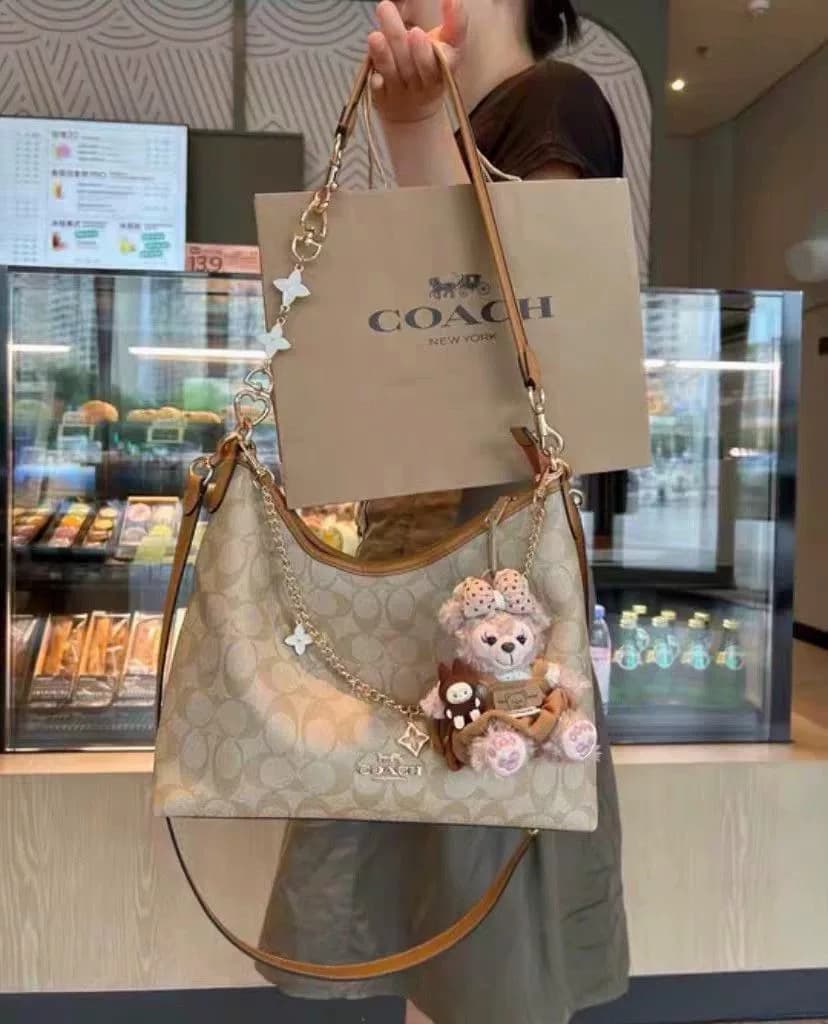 -Совершенно новая сумка Coach Coach Laurel wanderer цвета классического чая с молоком для пресбиопии, с