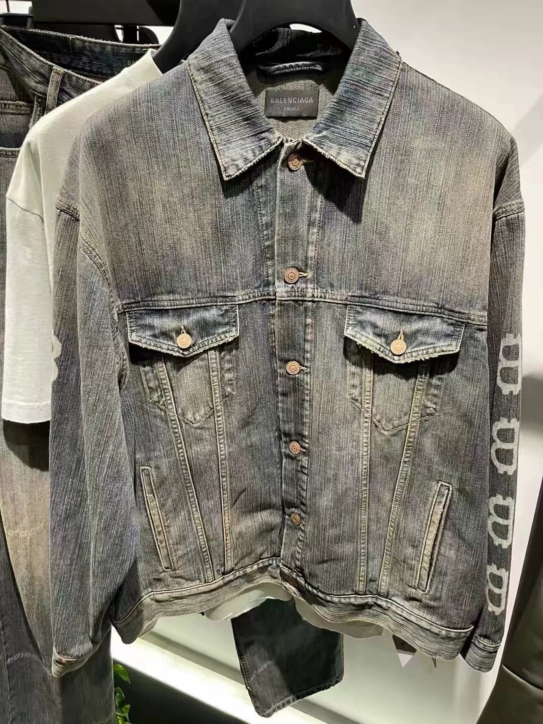 Джинсовая куртка Balenciaga для мужчин и женщин