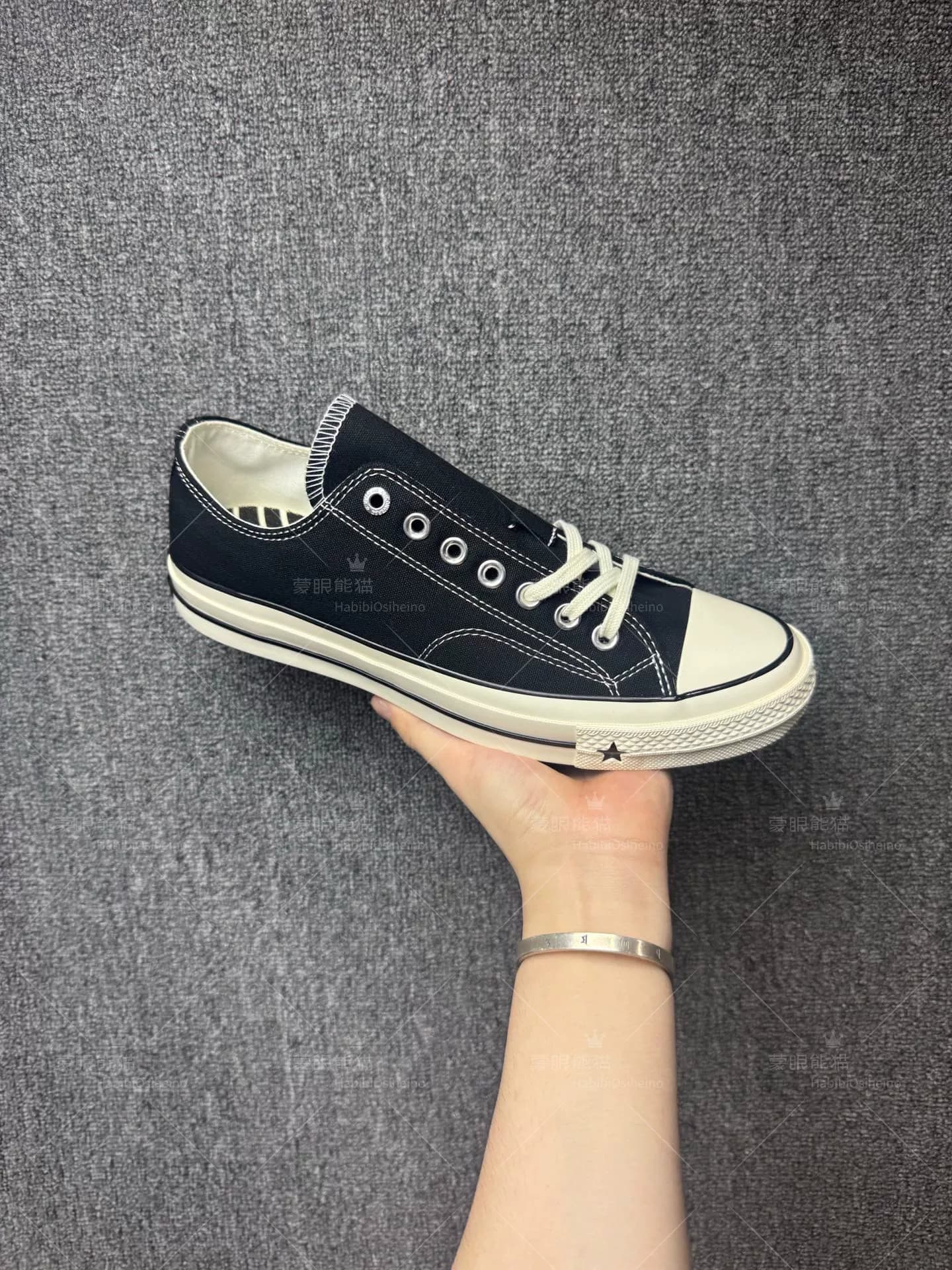 Совершенно новый патрон Converse 1970X " ЧЕРНЫЙ С низким ВЫРЕЗОМ " A24228C " S