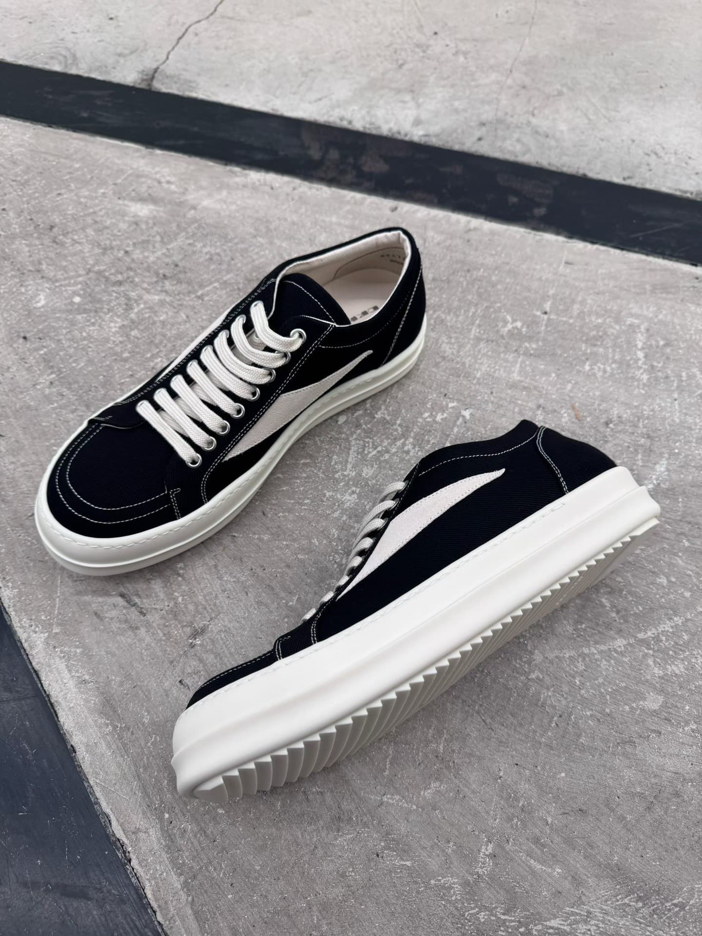 Кроссовки Spot Rick Owens canvas shoes vans с низким верхом