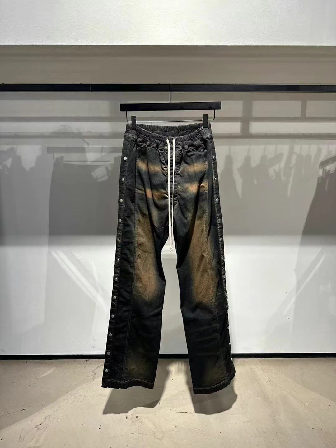 Rick Owens DRKSHDW коричневые однобортные брюки XS