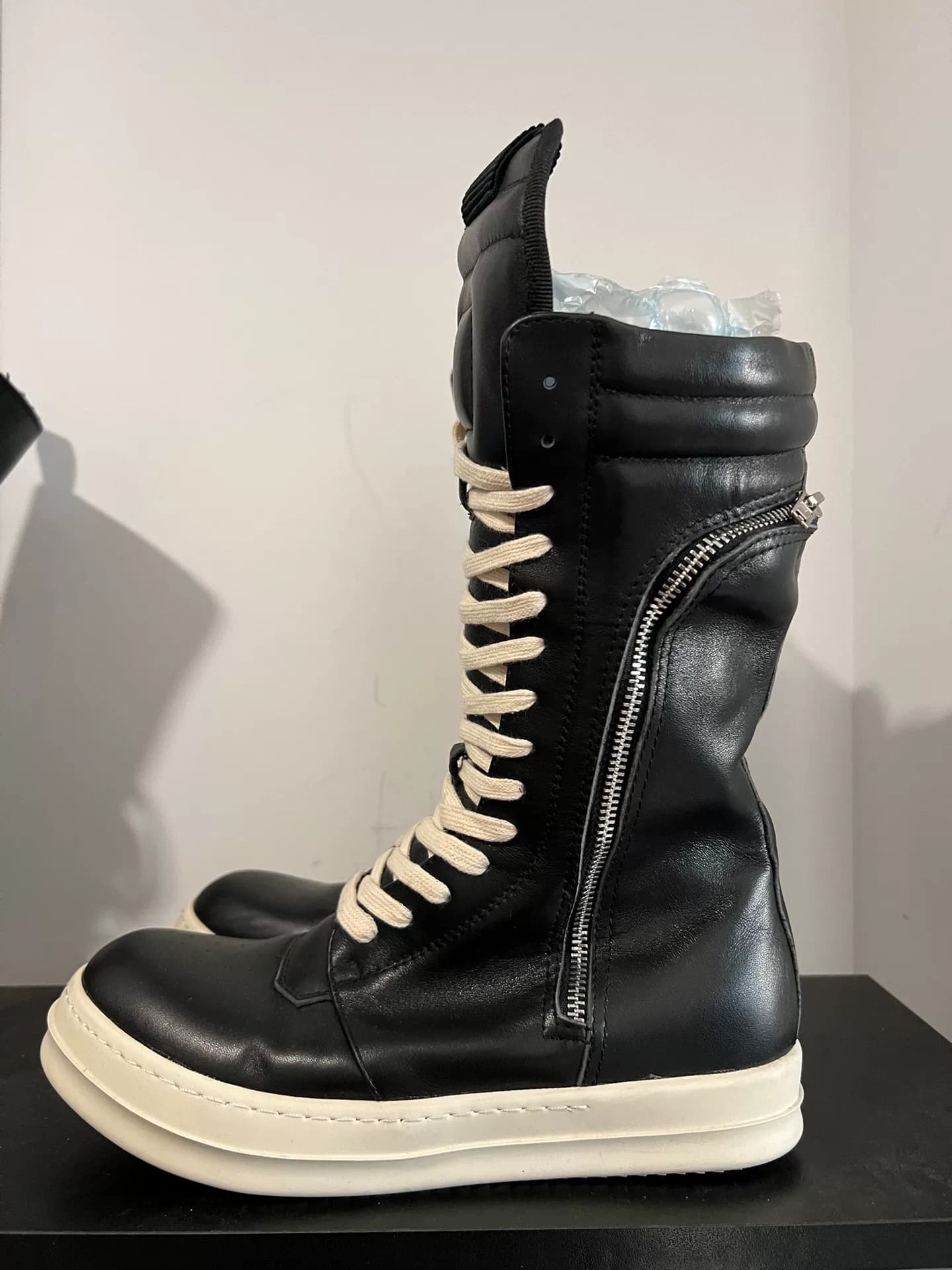 Рыцарские сапоги Rick owens RO с высоким берцем и карманами, размер 41