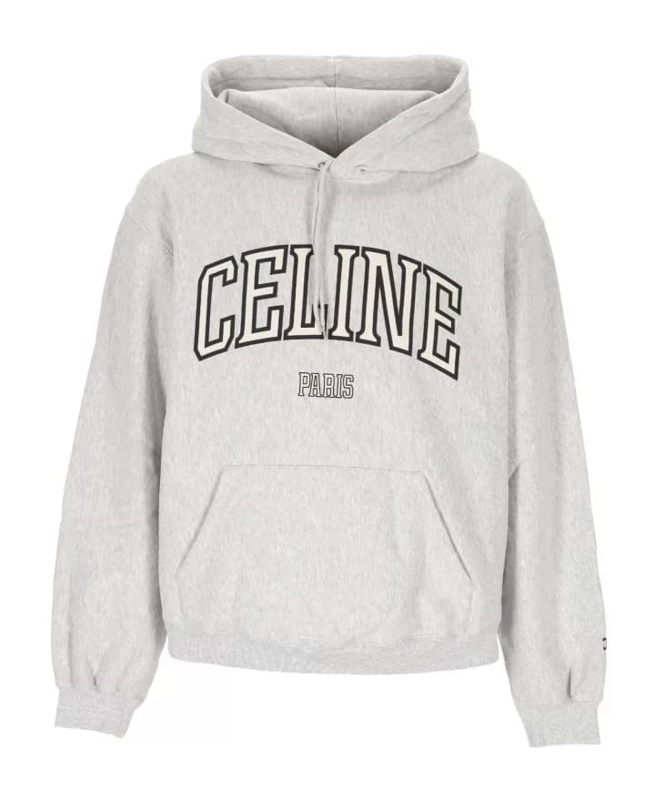 Серый свитер Celine 26Fw new classic с логотипом