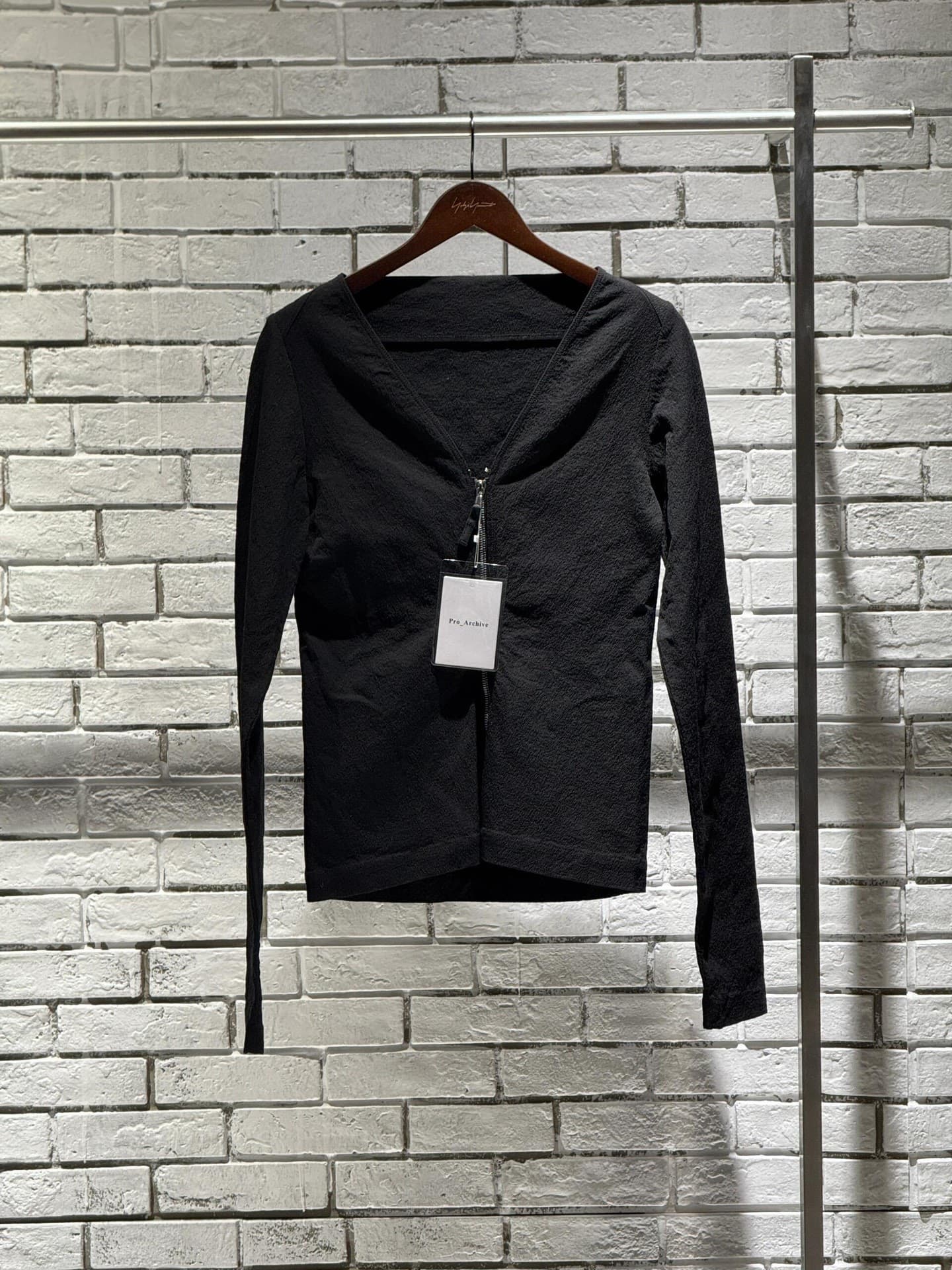 Черный топ на молнии Rick Owens 18Fw