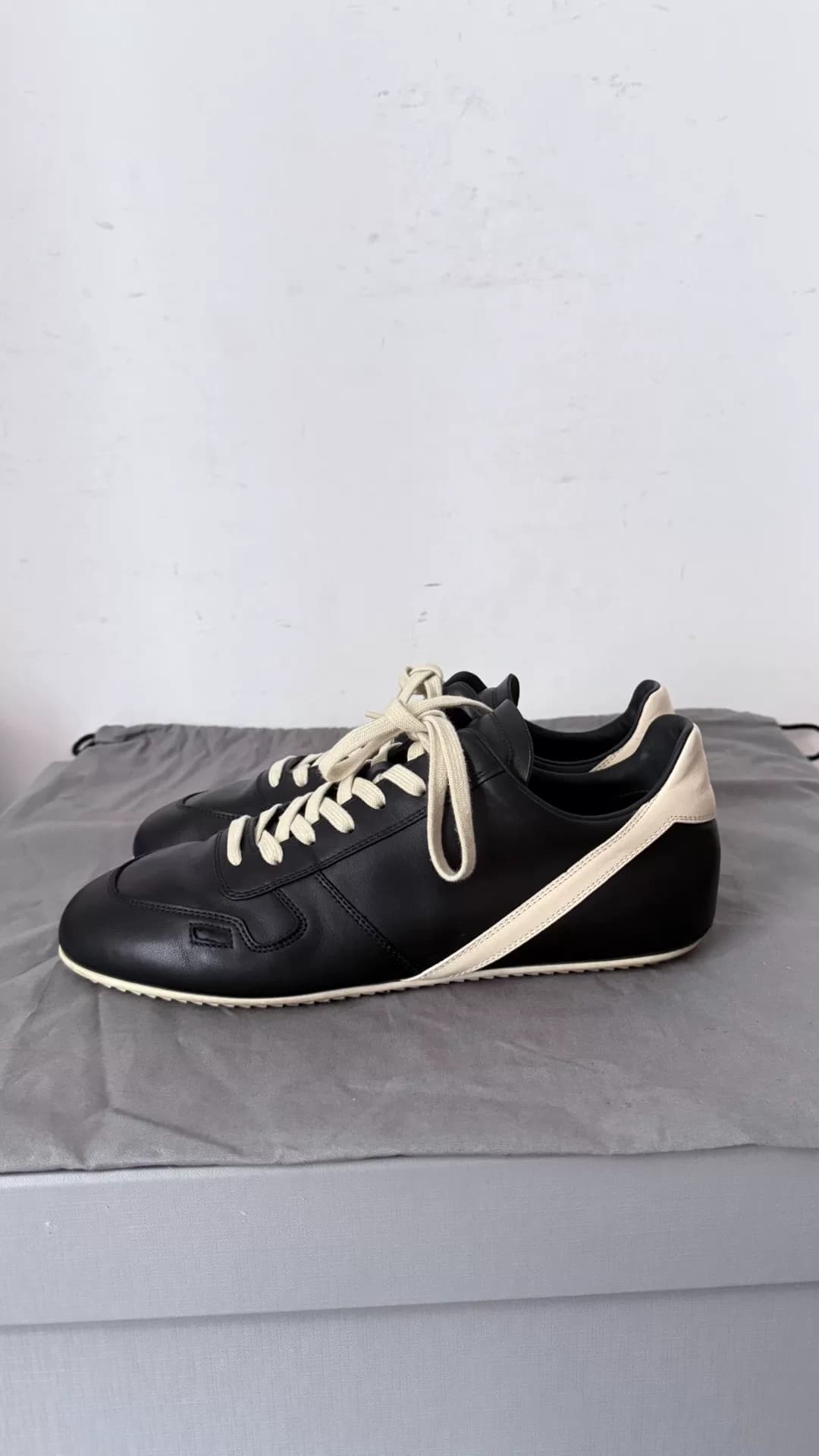 Немецкие кроссовки Rick Owens 25FW rickowens runner на тонкой подошве, основная линия, черные, размер: 43, подлинные покупатели в офлайне покупают по…
