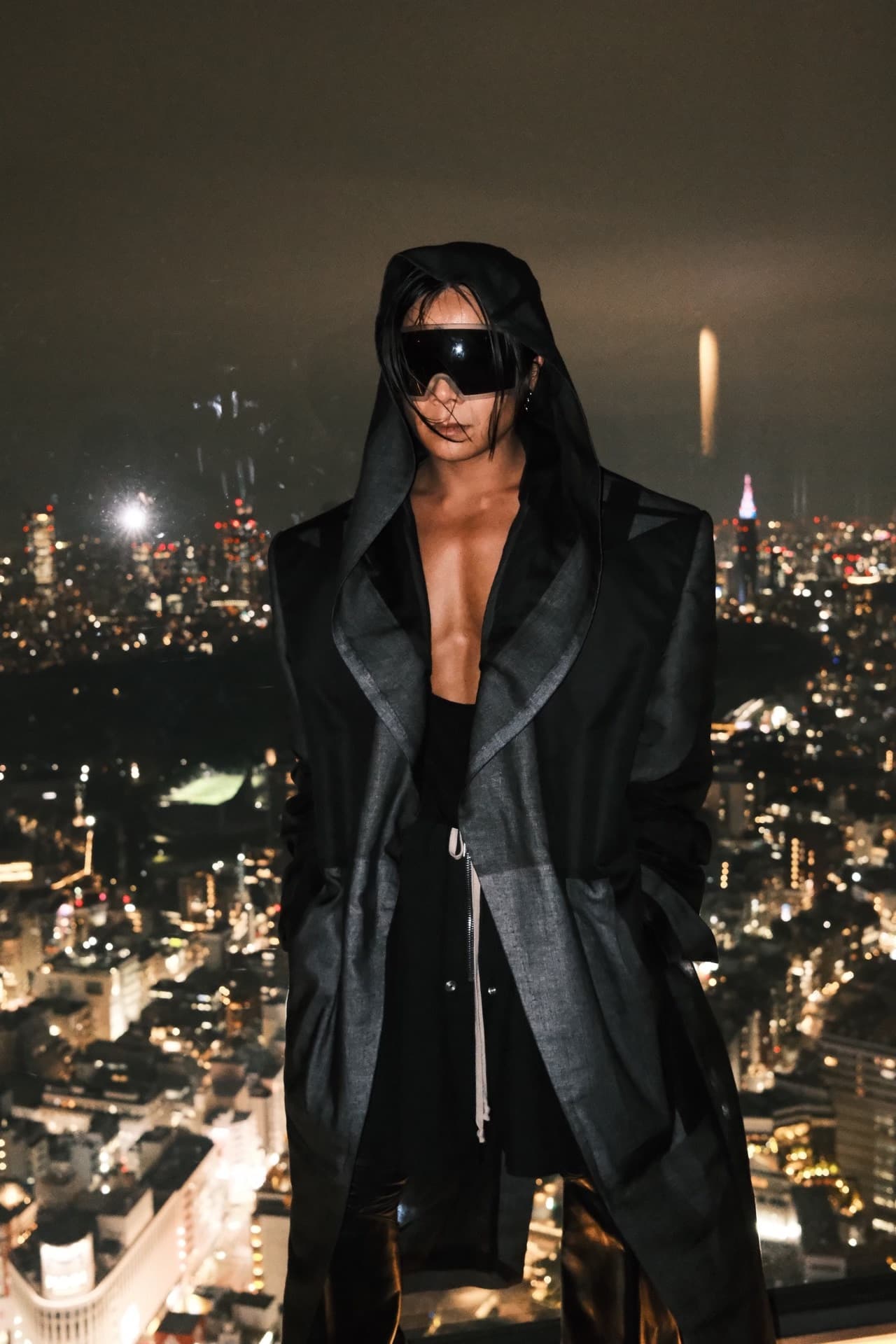 Пальто с капюшоном Rick Owens 23ss Tatlin