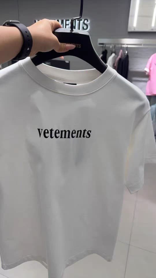 Летняя футболка с принтом Vetements genuine 2026, размер M, для мужчин и женщин