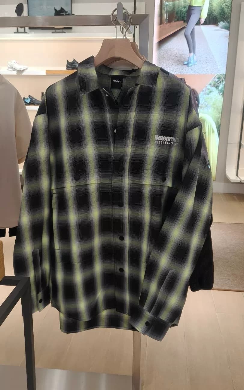 Новая рубашка-куртка Vetements с биркой, размер M, европейская посадка, особенно большая, 200