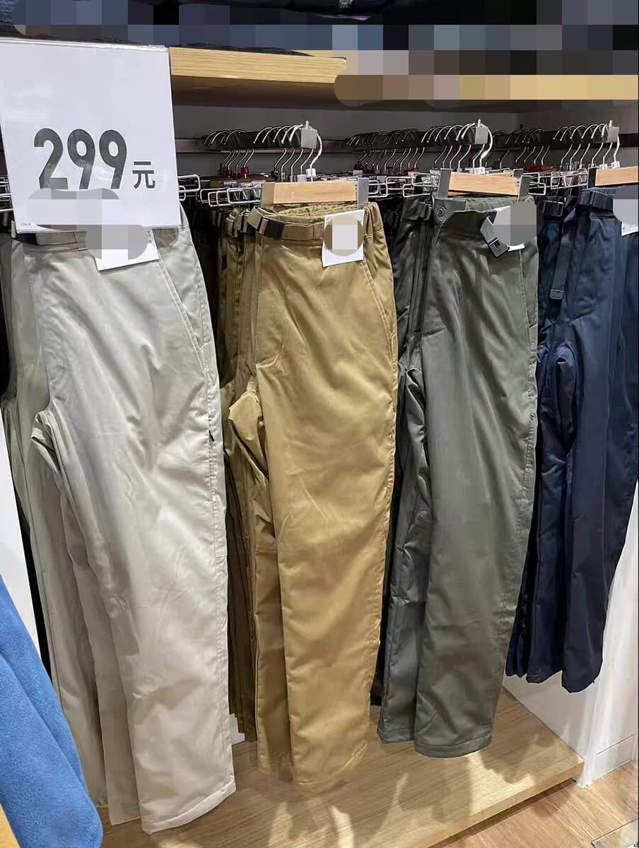 UNQ Uniqlo-мужские теплые брюки стандартного кроя HE*TT*CH/polar fleece