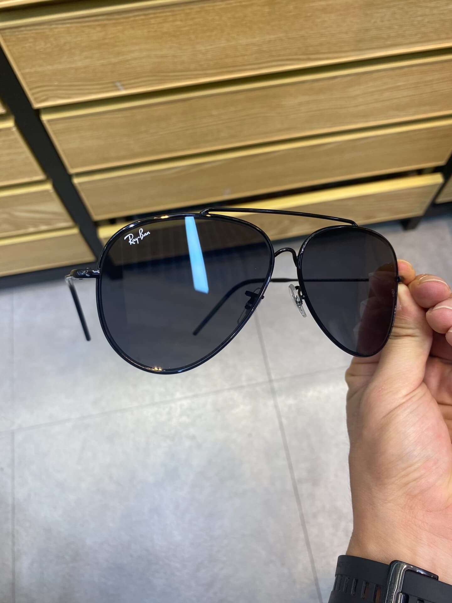 Мужские и женские солнцезащитные очки Ray-Ban RayBan pilot серии concave reverse модные солнцезащитные очки 0RBR
