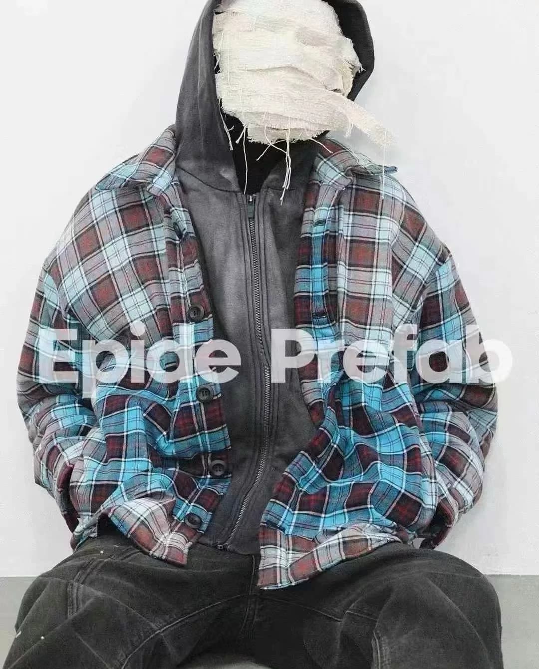 Куртка-рубашка из двух частей с хлопковым наполнителем Epide+Prefab sunshine, выцветшая на солнце, размер L (
