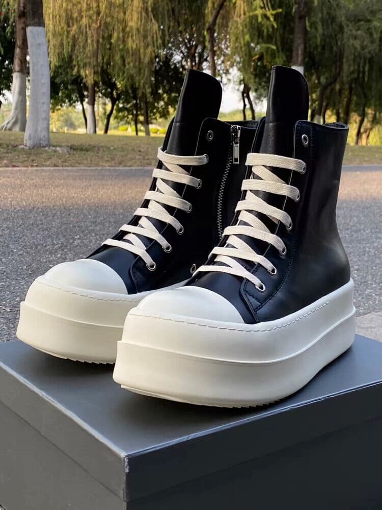 Кроссовки Rick Owens drkshdw из парусины на толстой подошве big Kuang