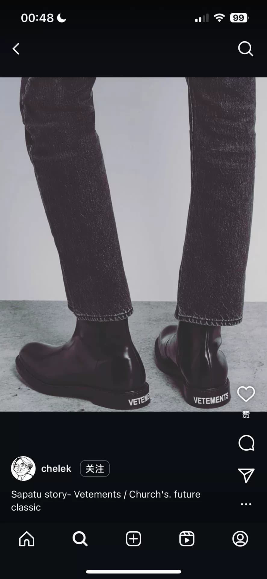 Редкие ботинки Vetemets Vetements X Churc