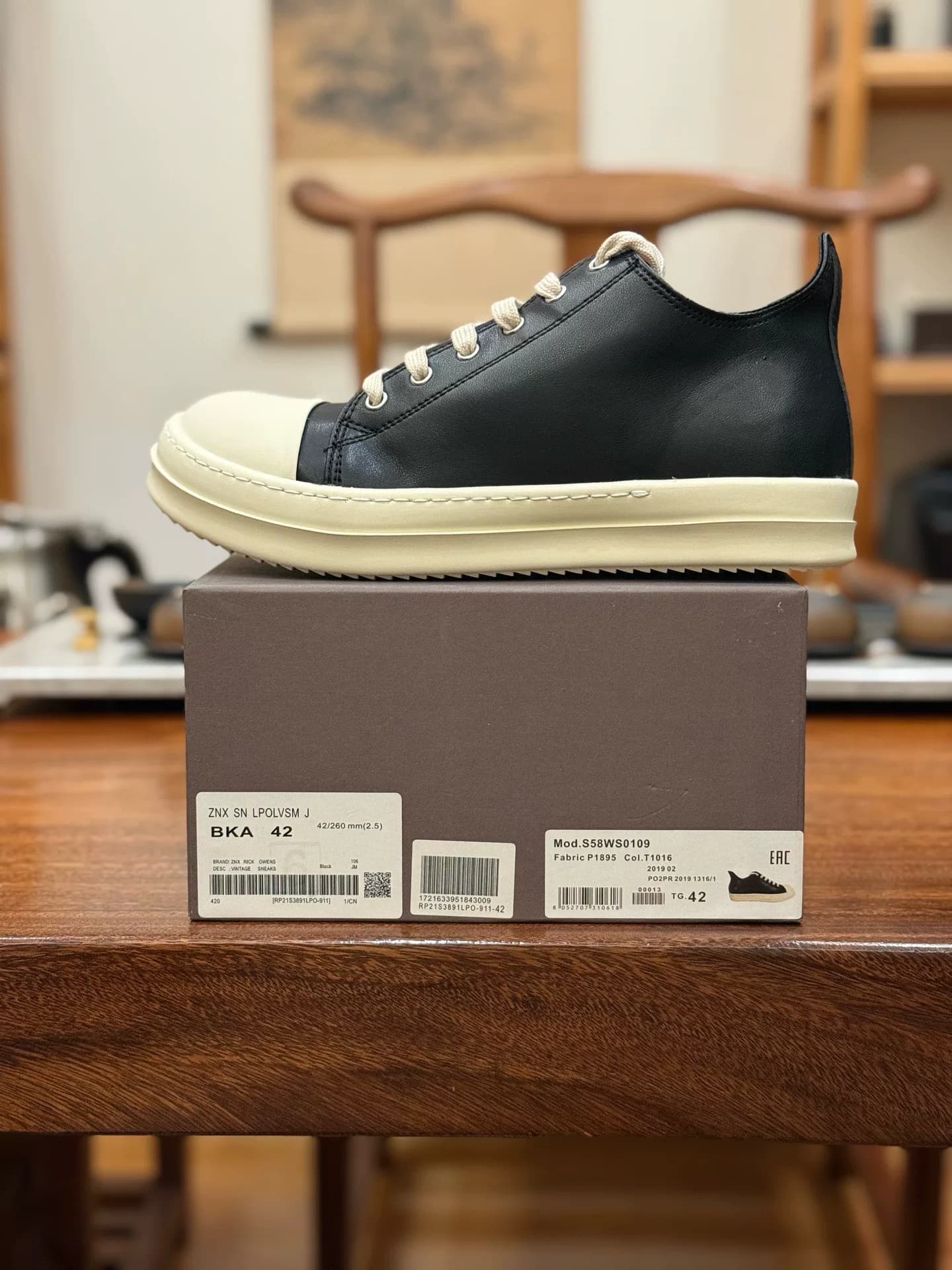 Повседневные кроссовки Rickowens Rickowens с низким верхом для хай-стрит