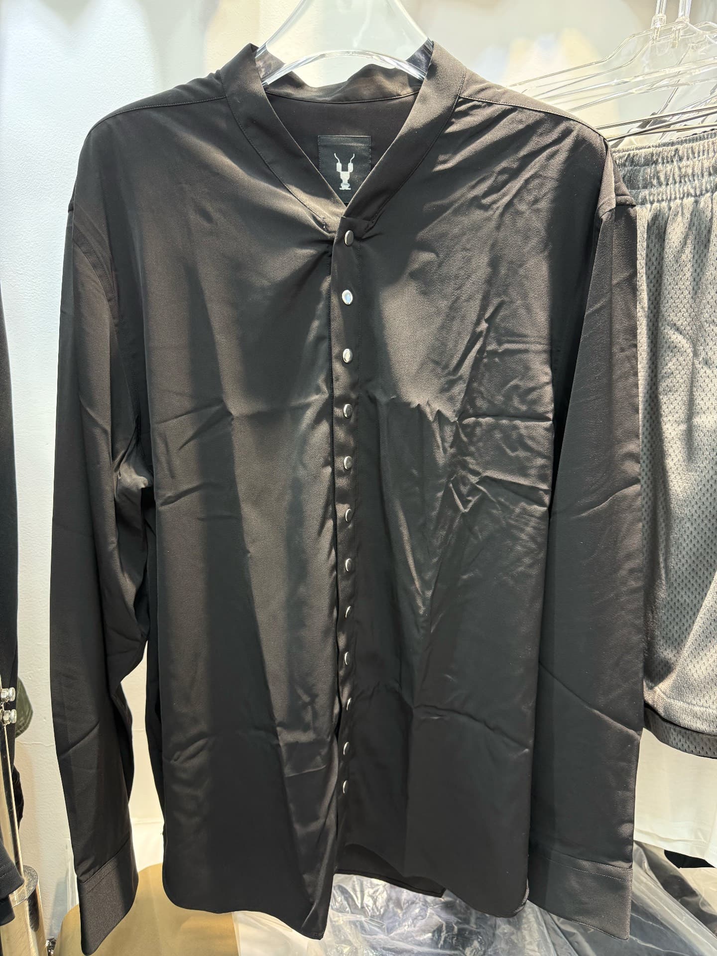 Абсолютно новая черная рубашка с длинными рукавами от RICK OWENS |сделано в Италии|100%натуральная кожа
