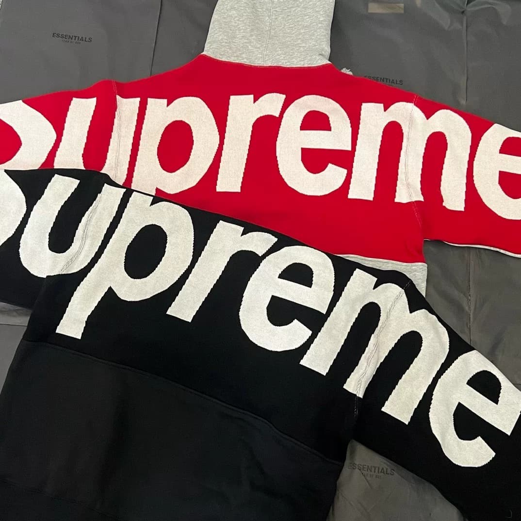 #supreme натуральная шерсть Supreme fw23 на спине big log