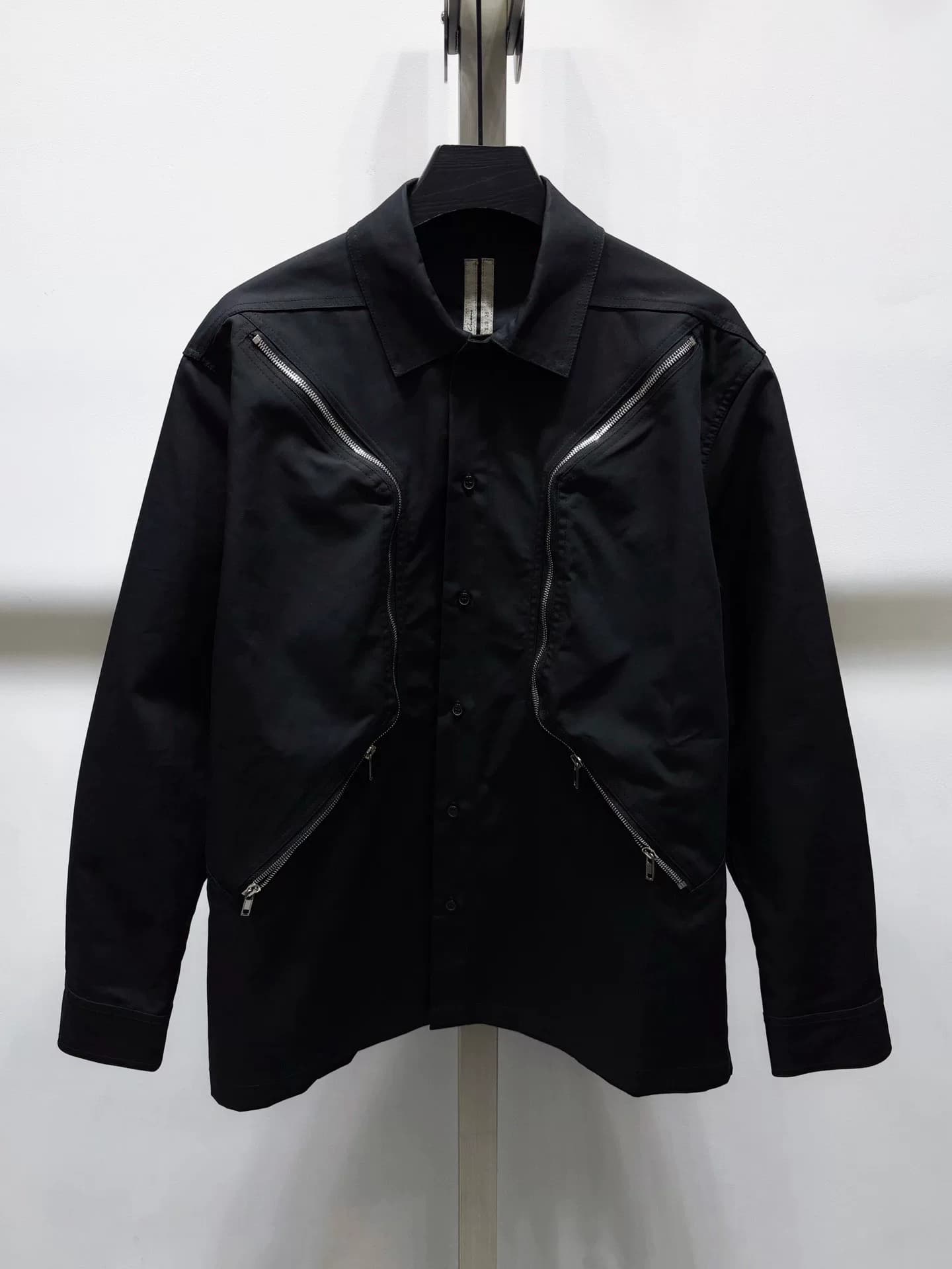 Новая черная куртка RICK OWENS на молнии, свободного кроя, одинакового фасона для мужчин и женщин, плотная