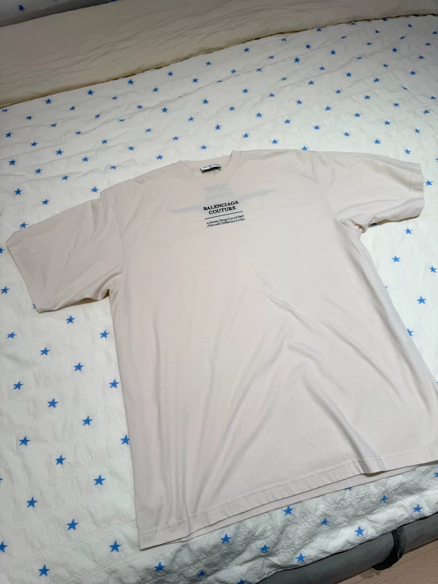 Вышитый слоган Balenciaga с короткими рукавами Balenciaga xxs размера non
