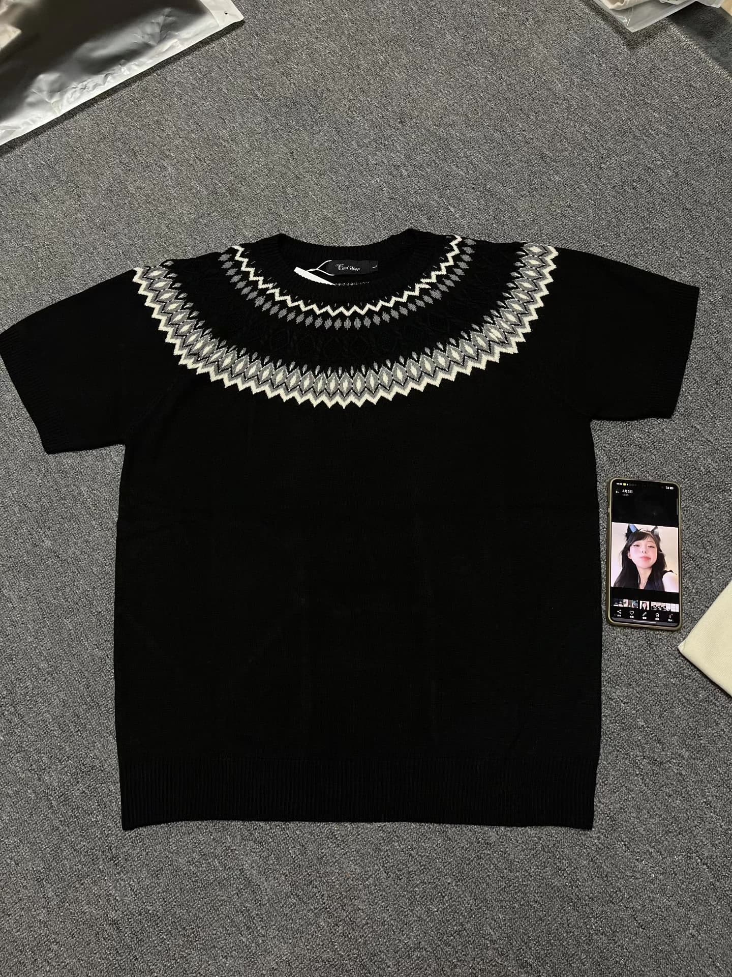 Трикотаж из смеси шерсти Stay the Night Fair Isle