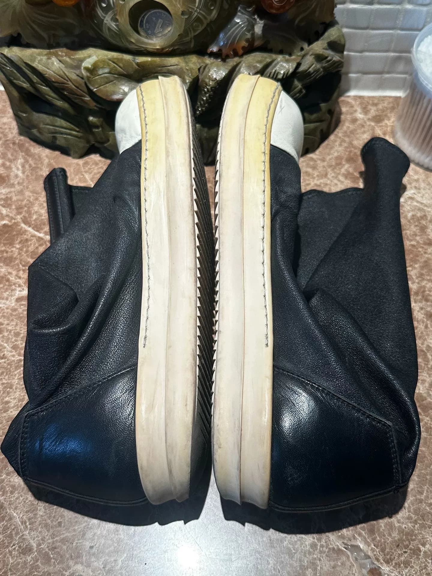 сапоги из овечьей кожи rickowens 15fw размер 40,5