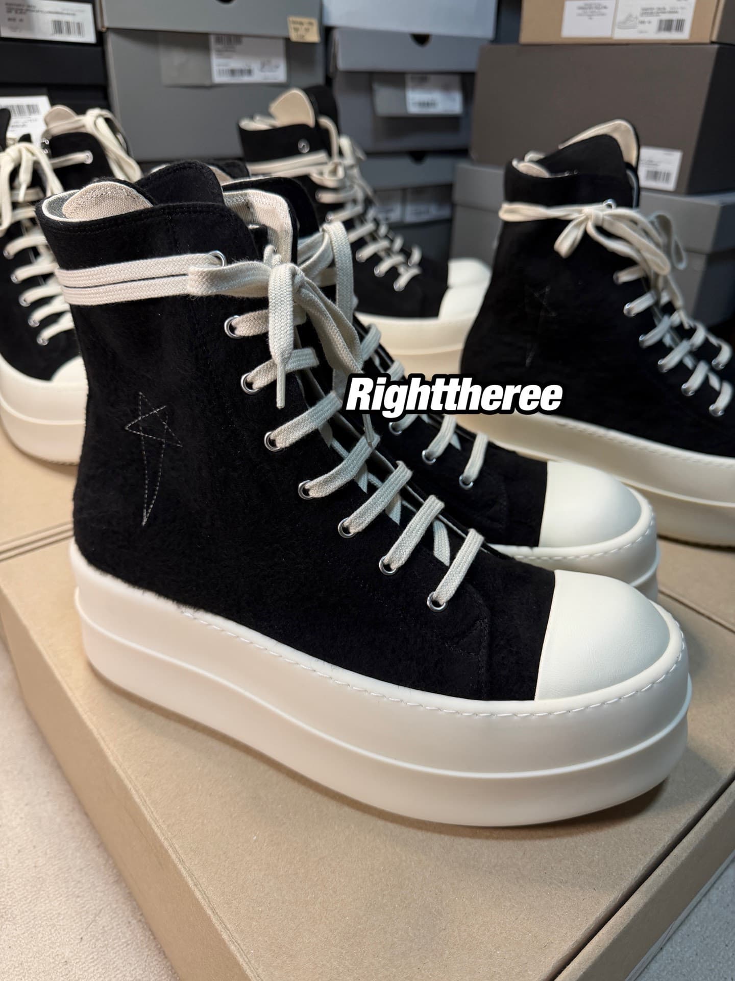Rick Owens Drkshdw 25FW новый черный бархат