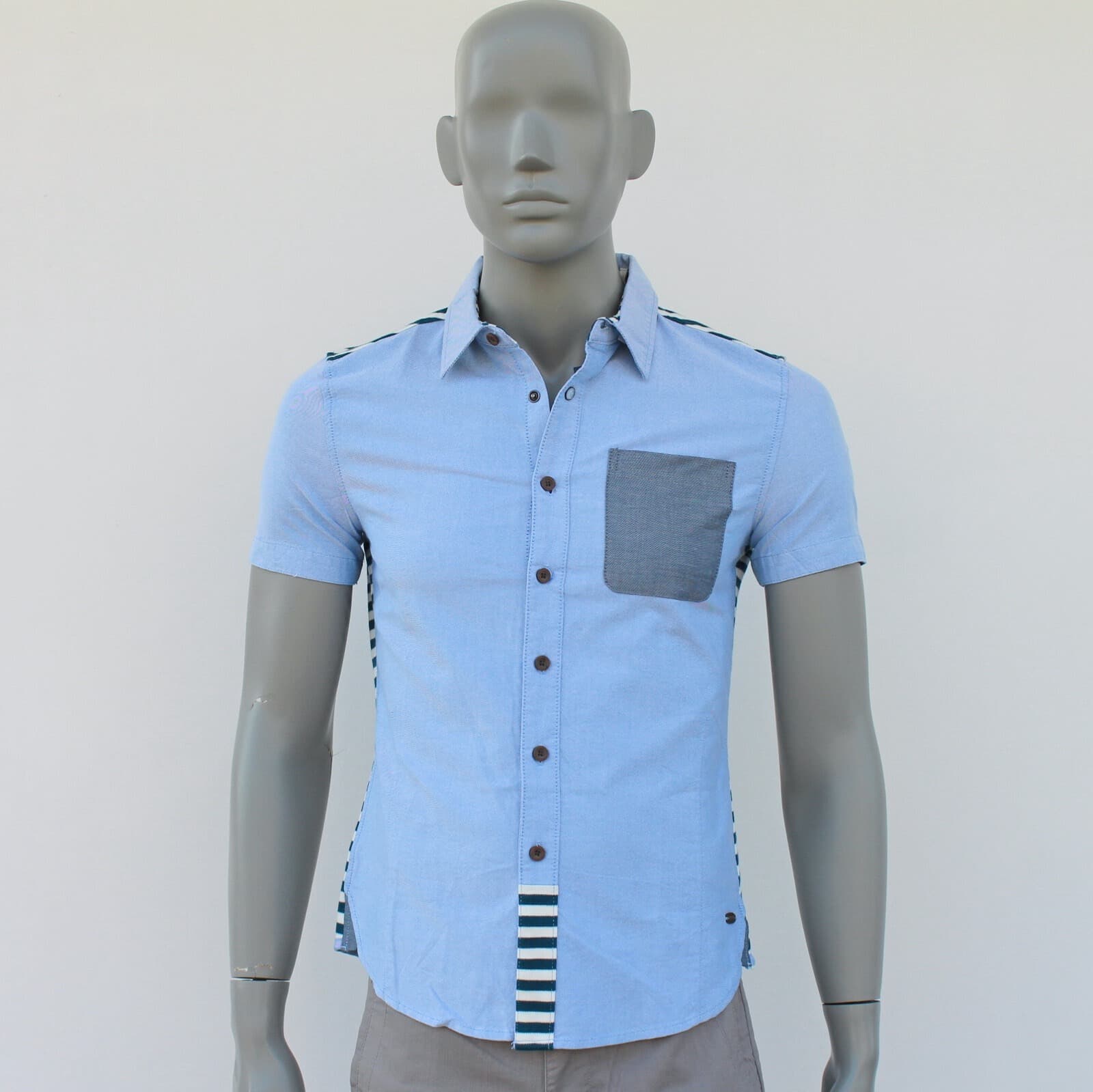 Мужская геометрическая рубашка с короткими рукавами Benny Road casual из серии Samuel & Kevin life pure